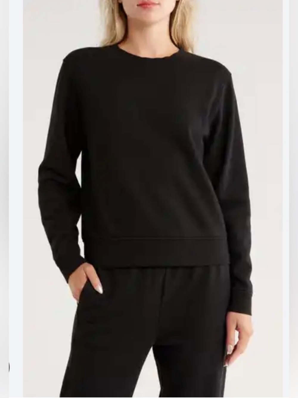 VINCE Classic Black Crewneck Sweater